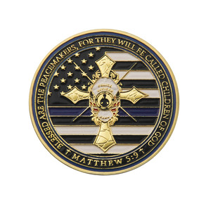 Moneda de Oración 'Dios Bendiga', Insignia de San Miguel, Moneda Conmemorativa Coleccionable, Metal Bañado en Oro <span class=keywords><strong>para</strong></span> Regalo o Colección - Product Image 4