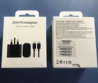 Cargador Original de 50W con Enchufe EU US UK EP-T5020 25W 45W 65W Adaptador de Corriente USB-C Cargador Superrápido de Doble Tipo-C para Samsung Galaxy