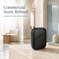 Diffuseur d'arômes pour studio de fitness 400 ml, nébuliseur d'huiles essentielles sans eau Bluetooth avec cinq modes de fonctionnement, 500-1000 m³, écran LCD