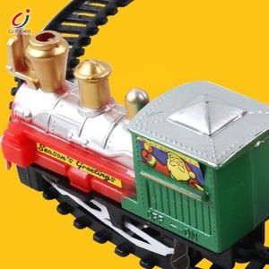 Chengji Đồ Chơi Quà Tặng Cho Trẻ Em Bộ Khe Cắm Chạy Bằng Pin Đua Xe Đồ Chơi Đường Sắt Xe Lử<span class=keywords><strong>a</strong></span> Điện Cổ Điển Giáng Sinh - Product Image 3