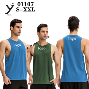 เสื้อกล้ามฟิตเนสผู้ชายน้ำหนักเบา คอกลม แห้งเร็ว สำหรับเล่นกีฬา วิ่ง ออกกำลังกาย มีหลายสี รับสกรีนโลโก้ - Product Image 2