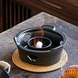 Estufa de camping de hierro fundido, quemador de carbón pequeño, calentador de té portátil para uso en exteriores - Product Image 2