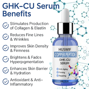 Set de Cuidado de la Piel con Péptidos de Cobre: Suero GHK-Cu Antiarrugas y Antienvejecimiento con Logotipo Personalizado, Crema GHK-Cu, Bálsamo de Miel y Sebo, Limpiador Facial - Product Image 4