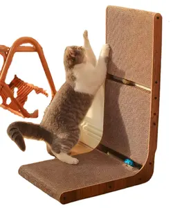 L şekli yüksek yoğunluklu kedi tırmalamak panoları pedleri mesajları pençeleri ve kediler için dinlenme