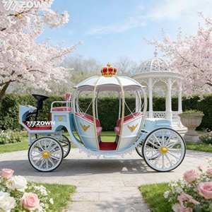 Charrette électrique OEM Cendrillon, chariot décoratif sans chevaux avec éclairage LED pour événements en lieux touristiques - Product Image 1