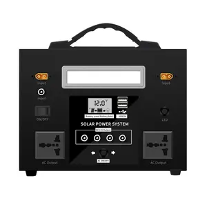 Inversor de energía de emergencia para exteriores, batería de litio de 1000 V, batería de respaldo móvil, autoaccionamiento, para acampada, 220 W