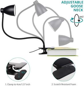 Lumière <span class=keywords><strong>de</strong></span> livre <span class=keywords><strong>de</strong></span> 3 couleurs et <span class=keywords><strong>lampe</strong></span> <span class=keywords><strong>de</strong></span> bureau <span class=keywords><strong>de</strong></span> niveau réglable <span class=keywords><strong>de</strong></span> 10, agrafe <span class=keywords><strong>de</strong></span> LED sur la lumière <span class=keywords><strong>de</strong></span> tête <span class=keywords><strong>de</strong></span> <span class=keywords><strong>lit</strong></span> <span class=keywords><strong>de</strong></span> lecture - Product Image 4