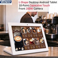Tablet Android All-in-one Layar Sentuh Bentuk L 10.1/14 Inci untuk Evaluator, Bank, Restoran, dan Pemesanan POE