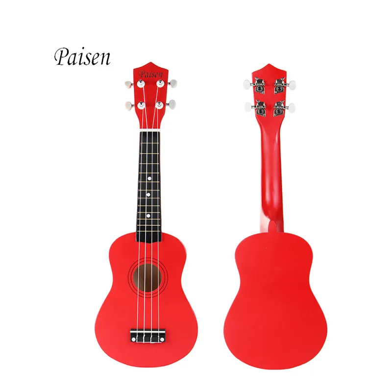 Paisen ukulele 21 inch red soprano ukulele suitable for concert similar to electric guitar