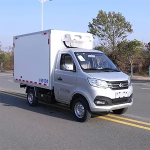 Дешевая цена 4x2 ChangAn 4 колеса мини-холодильник контейнер для еды охлаждающий фургон рефрижератор грузовик морозильник грузовик холодная цепь грузовик