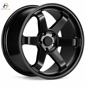 Jantes en aluminium forgé 6061-T6 classiques à 6 branches de 18 à 24 pouces, finition noir mat, jantes de performance pour Nissan GTR, Toyota Supra, <span class=keywords><strong>BMW</strong></span> - Product Image 2