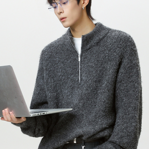 Suéter de Punto Casual Versátil con Cuello Redondo para Hombre, Otoño/Invierno - Product Image 2