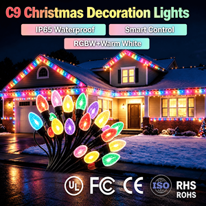100ft 250ft 300ft C9 Led Bulb Christmas Tree Lights 24V Outdoor Waterproof Ip65 Holiday Decoration Smart String Lighting - Product Image 1