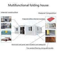 Mini-conteneurs créatifs prêts à être expédiés depuis l'entrepôt américain – Maisons préfabriquées extensibles en acier – Maisons conteneurs extensibles