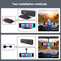 12 inci Car DVR 4G FHD 1080P Android 9.0 Perekam Video Dengan 4 Kamera Navigasi GPS ADAS Penglihatan Malam 360 °   Monitor Panoramik