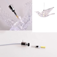 Suspension Luminaire Nordique Oiseau Volant Créative, Décoration de Plafond en Verre pour Hôtel, Restaurant, Galerie d'Art, Lampe Suspendue LED