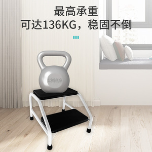 Escabeau antidérapant pour salle de bain, avec deux niveaux, 48x11x36cm, marchepied de sécurité en plastique pour personnes âgées, femmes enceintes et enfants - Product Image 4