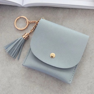 Regali promozionali in pelle piccola portachiavi Portachiavi Portachiavi da <span class=keywords><strong>donna</strong></span> <span class=keywords><strong>Portamonete</strong></span> <span class=keywords><strong>portamonete</strong></span> Mini portafogli e borsellini da <span class=keywords><strong>donna</strong></span> con nappa - Product Image 5