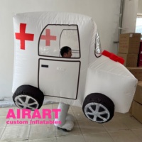 Spectacle de conduite pour adultes ambulance gonflable voiture marionnette nouveau style costume
