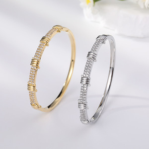 Brazaletes de Aleación de la Marca Chancy, Recomendación Clásica Más Vendida, Estilo Diario, Lujo Ligero, Personalidad Única, Chapados en Oro de 14K/18K - Product Image 6