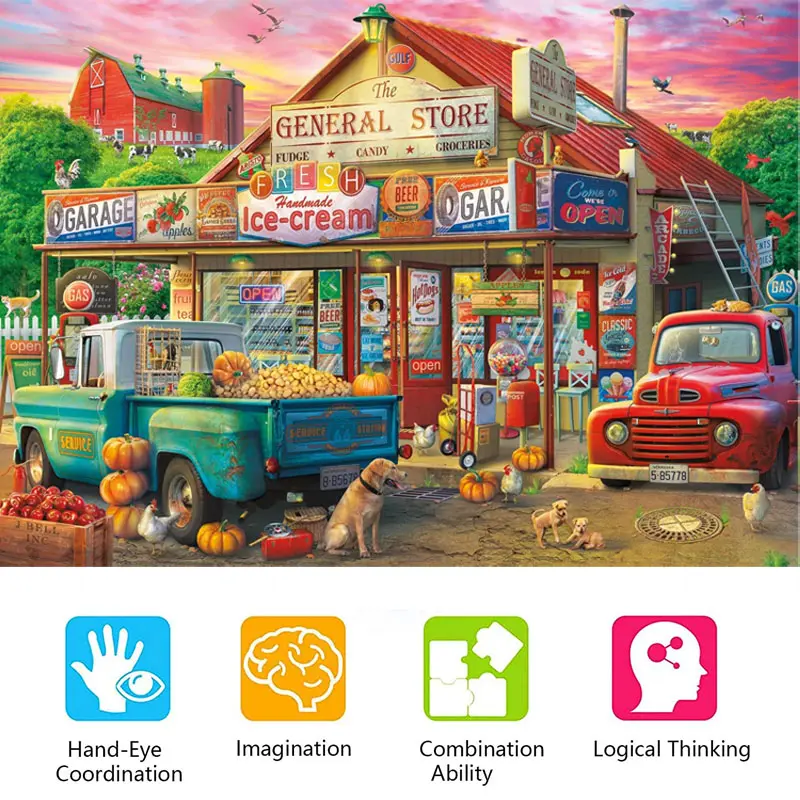 Fabrik Top Tier 24 Pcs 3000 Stück hochwertige Spielzeug Puzzle Großhandel