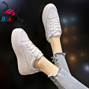 Zapatos Deportivos Casuales para Mujer, Transpirables, con Suela Gruesa, Estilo Estudiante, Color Blanco, 2021 - Product Image 5