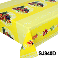 Nappe de table rectangulaire en PVC à motif de fruits, couleurs vibrantes, anti-taches, facile à nettoyer, nappe en plastique pour la famille au quotidien