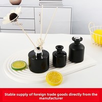 Bouteilles en verre cristallin vides pour voiture, avec couvercles, diffuseurs de parfum sans fumée, style fleurs séchées, vente en gros transfrontalière