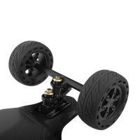 Planche à roulettes électrique tout-terrain à quatre roues, scooter électrique hors route, 45 km/h, autonomie de 60 à 80 km, double suspension, longboard adulte unisexe