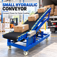 Convoyeur élévateur portable avec bande réversible pour la distribution logistique et les usines de fabrication