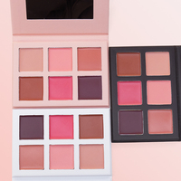 Fard à joues crémeux haute pigmentation 6 couleurs, best-seller, marque privée, maquillage végétalien