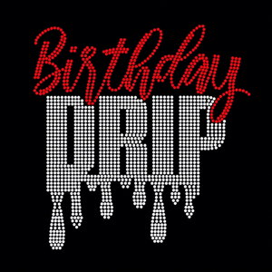 Camisetas Personalizadas con Pedrería para Cumpleaños, MOQ Bajo, con Logotipo de Diamantes de Imitación para Ropa - Product Image 1