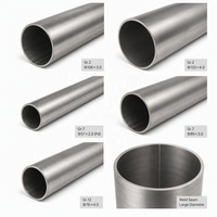 Tube soudé en titane Gr7 Ti-0.2Pd, diamètre intérieur 108 mm, longueur 6000 mm, résistant à la corrosion pour environnement chimique et chloré, conforme à la norme ASTM B338
