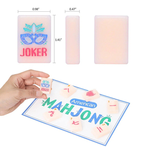 Luxury Winter Style 160 Tiles American Mahjongg <b>Set</b> Complete Custom Acrylic <b>Mahjong</b> Tiles Game <b>Set</b> with Cute Joker - Product Image 2