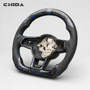 พวงมาลัยคาร์บอนไฟเบอร์ฟอร์จแบบกำหนดเองสำหรับ <span class=keywords><strong>Volkswagen</strong></span> Golf GTI Golf 7 MK7 Mk7.5 GTI <span class=keywords><strong>Polo</strong></span> 7 GTS <span class=keywords><strong>R</strong></span> <span class=keywords><strong>Line</strong></span> - Product Image 5