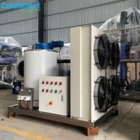 Machines à glace Coldsmart pour usine de fabrication, machine à glace en flocons de 3 tonnes, construction en acier inoxydable pour usine de produits de la mer