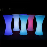Waterproof LED Bar Furniture, Cocktail Table and Chairs