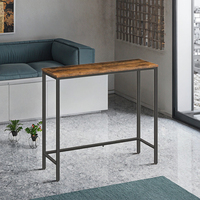 Mesa de sofá consola de metal fino personalizada OEM diseño rústico para comedor y hotel pasillo Delgado entrada muebles para el hogar detrás del sofá