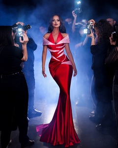 Long Red Velvet Dress - Elegant Maxi Gowns for Women