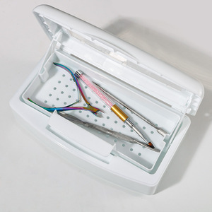 Chất lượng cao ABS nhựa tổ chức khay Hộp khử trùng khử trùng trường hợp cho móng tay kéo móng tay nipper tweezersr thiết bị - Product Image 6