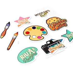 Rouleau d'étiquettes autocollantes en papier vinyle rond, découpe à la forme, promotion, gaufrage, logo de marque mat, auto-adhésif - Product Image 2