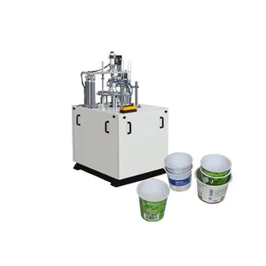 Automatische Hochgeschwindigkeits-Fabrik preis Pappbecher Kaffee-Joghurt-Tasse Flat Open Making Machine Edge Pressing Flatt ening Machine