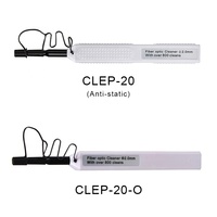 Nettoyeur de connecteur à fibre optique, stylo de nettoyage à fibre optique CLEP-20 pour SMPTE/LEMO 2,0 mm, plus de 800 nettoyages, type poussoir, antistatique, antidérapant