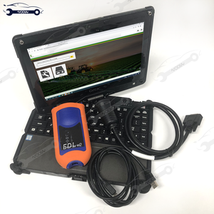 Herramienta de diagnóstico EDL V2, interfaz de servicio de enlace de datos electrónico, kit de diagnóstico para camiones, escáner de diagnóstico JD V2 Driver + computadora portátil v110 - Product Image 1
