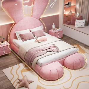 <span class=keywords><strong>Lit</strong></span> d'enfant fille <span class=keywords><strong>lit</strong></span> de princesse en bois massif <span class=keywords><strong>petit</strong></span> garçon chambre simple lapin <span class=keywords><strong>lit</strong></span> en tissu - Product Image 5