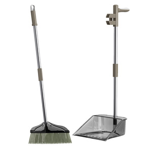 Broom And Dustpan Set <b>Plastic</b> With Easy Cleaning Feature For Household Use - Product Image 5