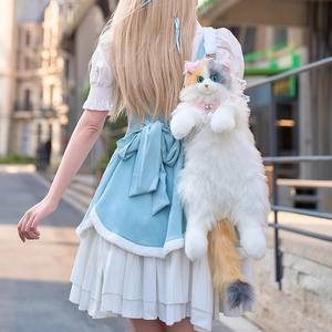 बच्चे के खिलौने प्यारी बिल्ली गुदा गुड़िया बैकपैक खिलौना होंग पिंग नैनोपार्टिकल 31-50 सेमी तानाबाटा हेलोलीन उपहार पॉलिएस्टर यूनिसेक्स 1/6 स्केल फर्नीचर - Product Image 3