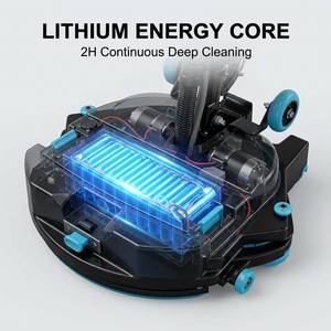 CleanHorse K4 Automatic Scrubber Scrubbing <b>Machine</b> for Healthcare Facility and Dental Clinic Sanitary Auto <b>Floor</b> [Technical Spec - Product Image 5