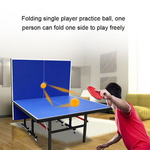Table de tennis de table de taille standard professionnelle, table de <span class=keywords><strong>ping</strong></span>-<span class=keywords><strong>pong</strong></span> mobile d'intérieur avec roues pour l'entraînement en club - Product Image 1