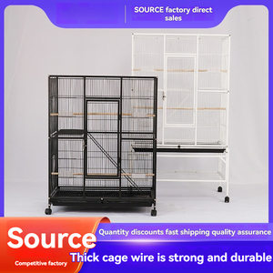 Jaula de cría de aves de vuelo grande apilable para loros palomas canarios periquitos de metal con ruedas precio al por mayor - Product Image 2